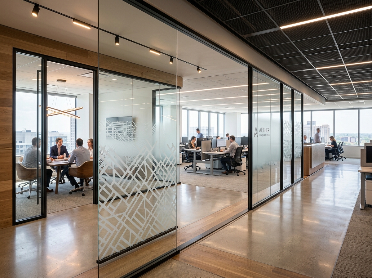 Sichtschutz Milchglasfolie Mockup